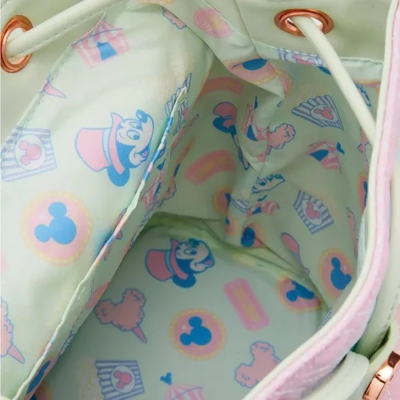 Loungefly Disney Mickey Mouse Fair Mini Backpack nwt